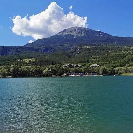 Duplex Cocooning Avec Vue Lac Et Montagnes Savines Exterior foto